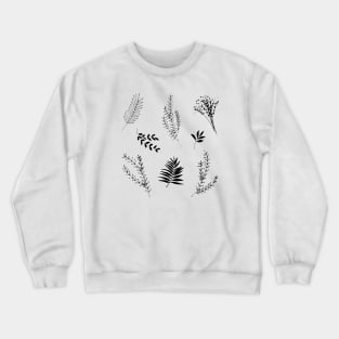 Simple Scandinavian Plant Pattern Crewneck Sweatshirt